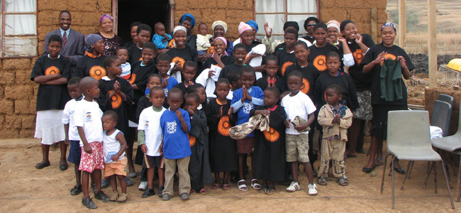 church group with their new t-shirts